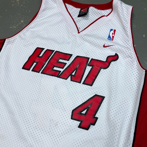 Nike Caron Butler Miami Heat Swingman Jersey Large Vintage Stitched White Hot - Picture 3 of 11